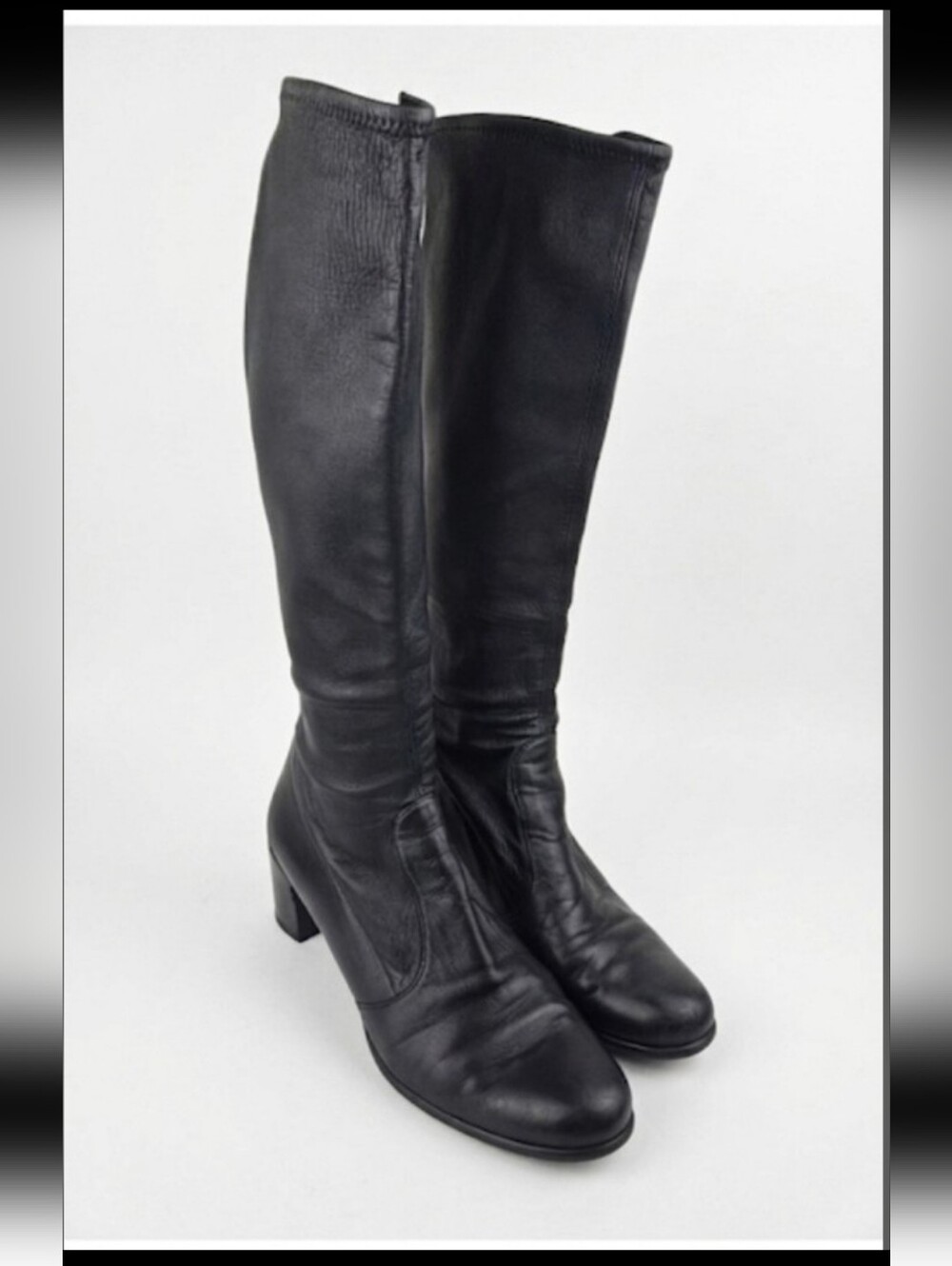 Stuart Weitzman Black Leather Boots